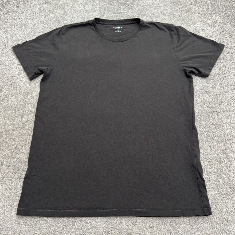 Bonobos Basic Cotton Slim Fit T-Shirt Mens Medium Black Short Sleeve Crew Tee